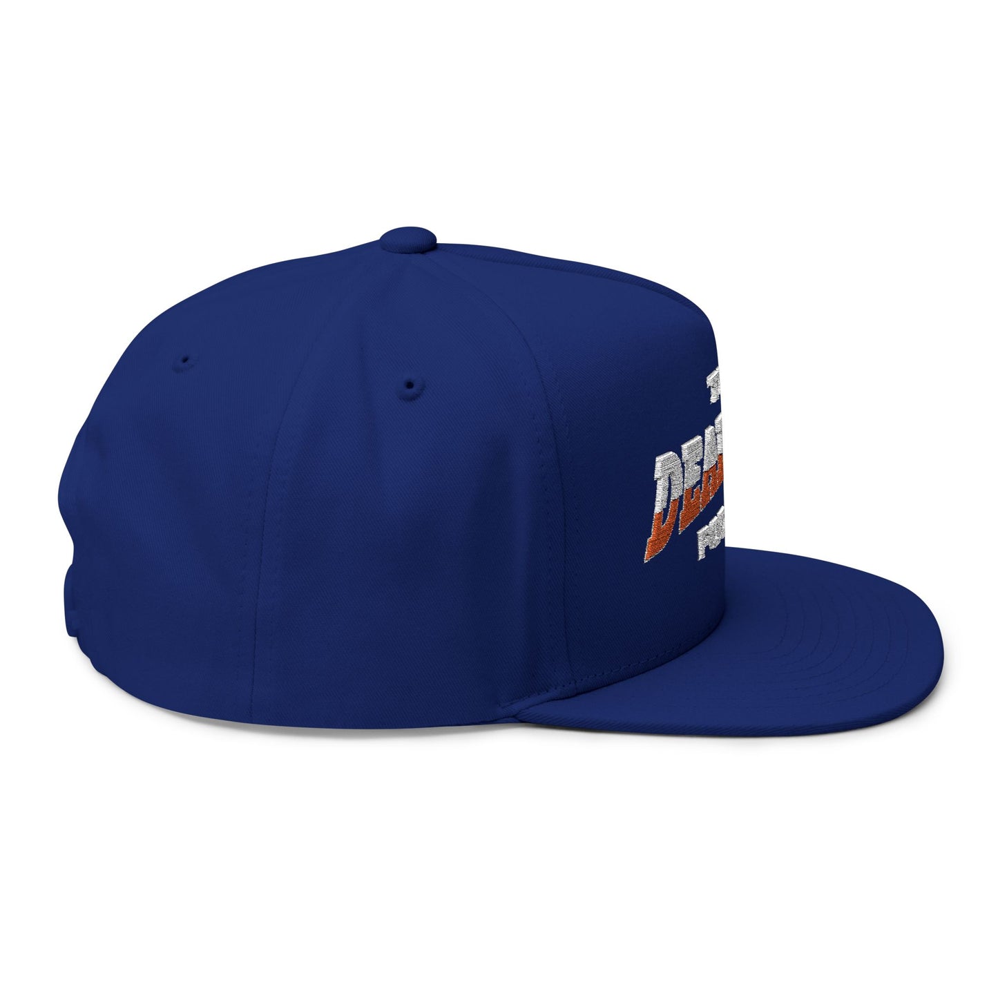 Flat Bill Cap - "The Deadpair Podcast" Embroidered Logo Snapback